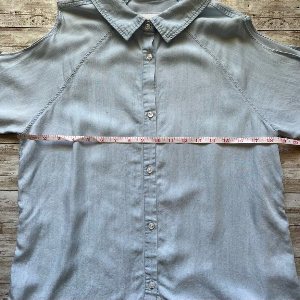 Rails Lana Light Vintage Wash Chambray Open Shoul… - image 7